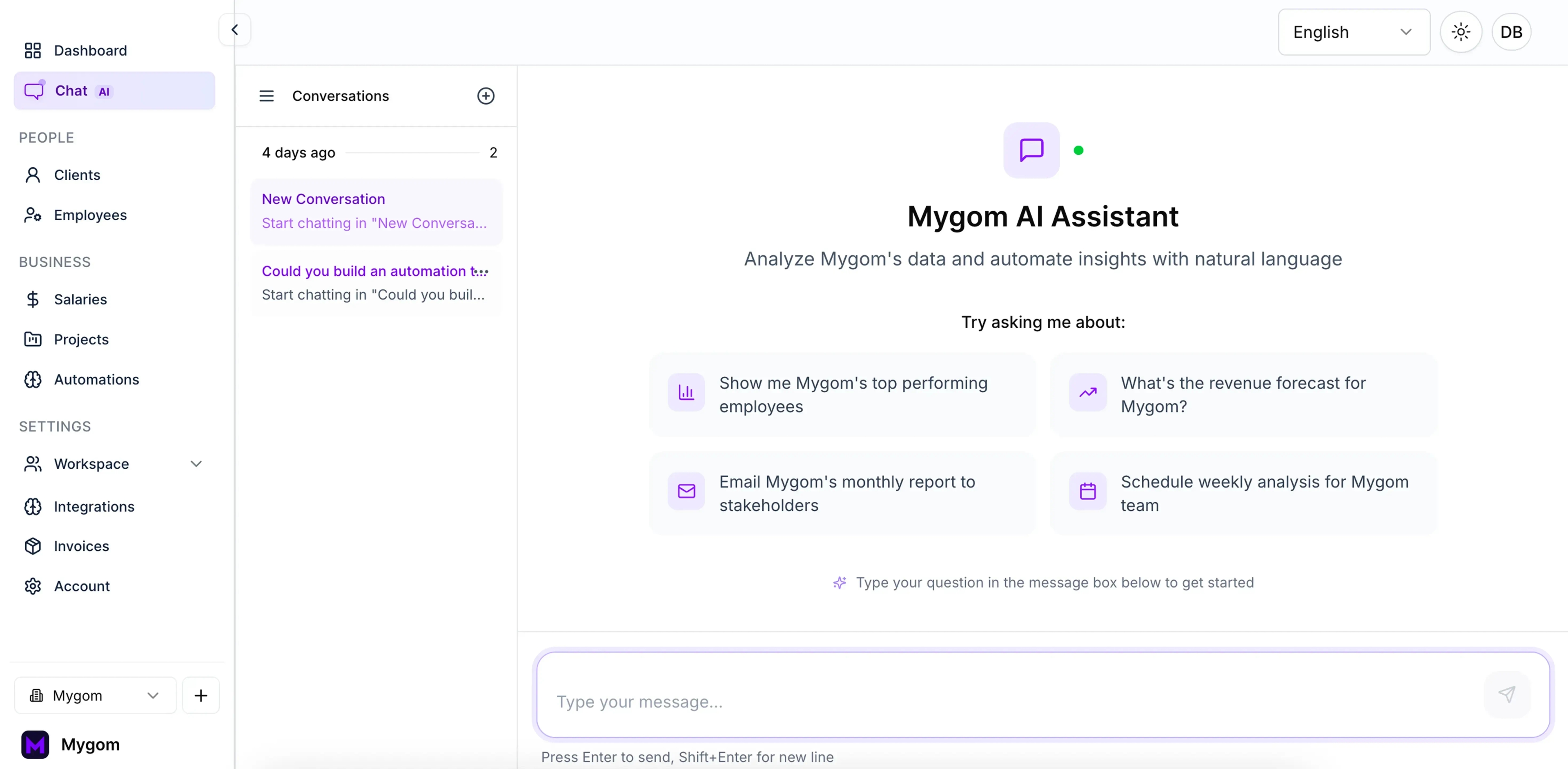 Illustration showing how MYGOM.AI orchestrating multiple AI agents to create automations